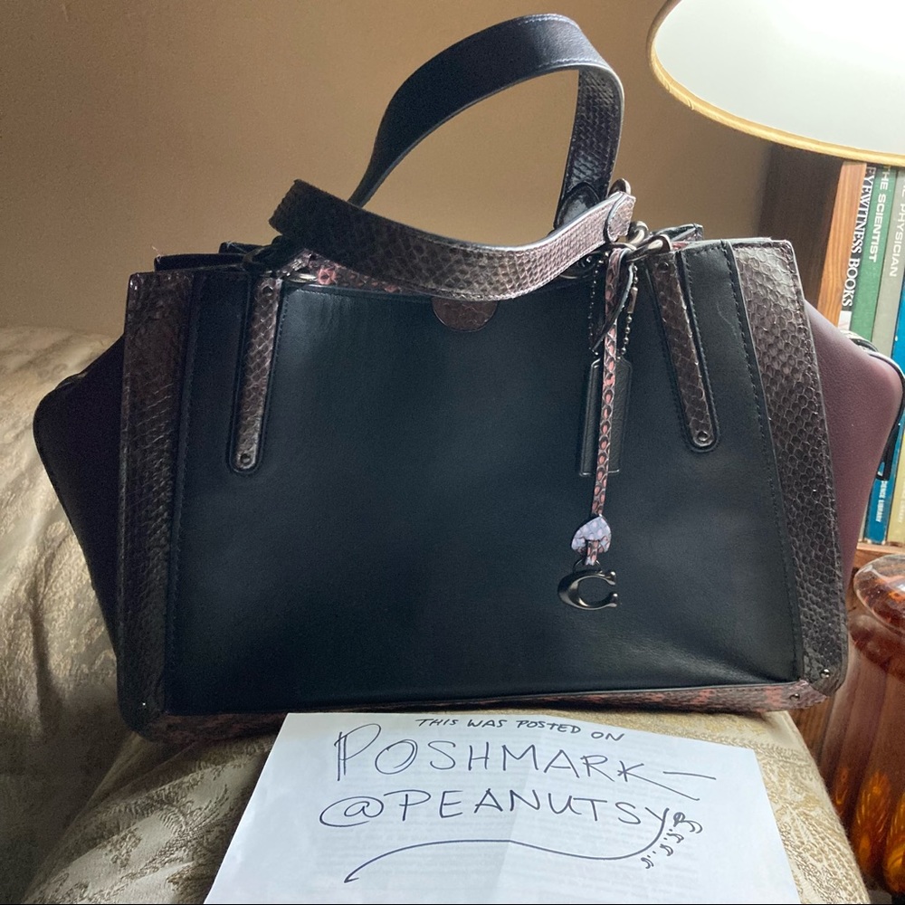 Almost new Dreamer 36 exotic mixed leather black oxblood and gunmetal!